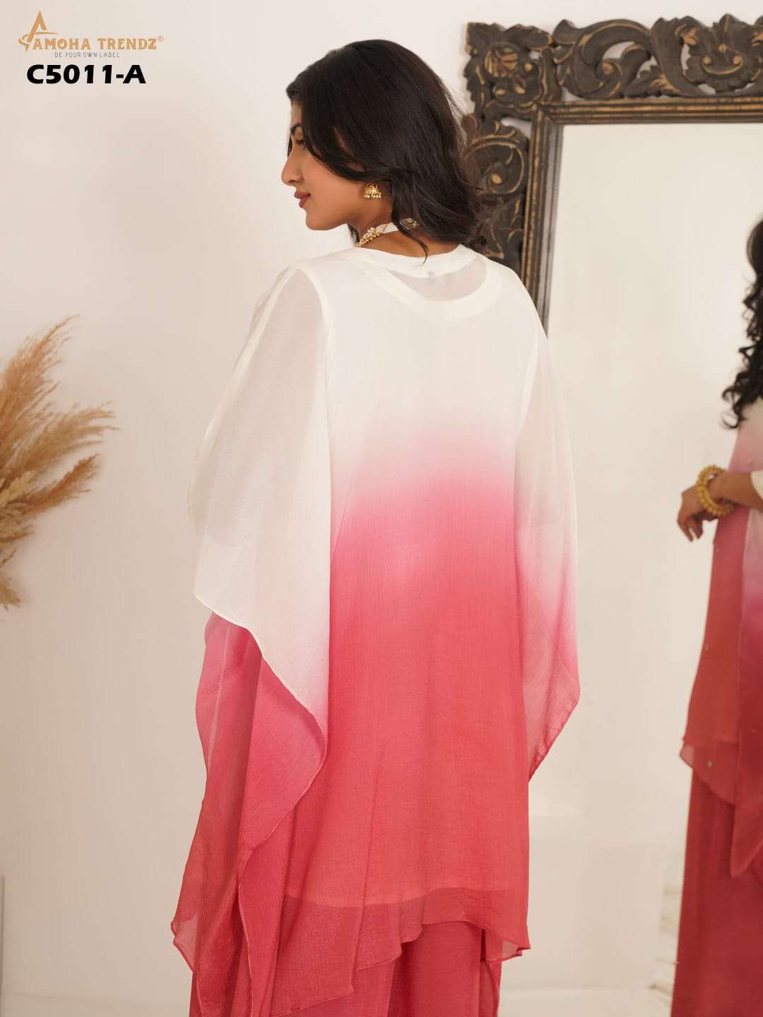 DESIGN NO C5011 BY TEXOFAB IN PURE FABRIC WITH FULLY STICHED