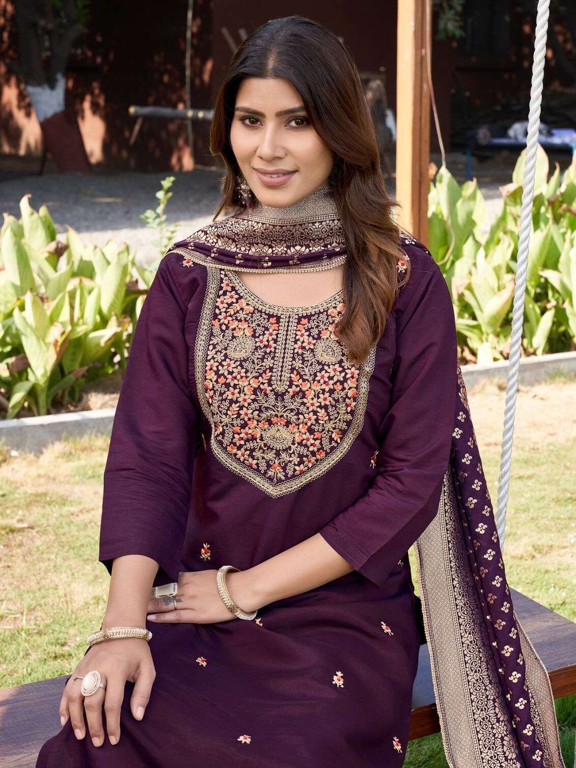 ELORA SILK - 2 BY SHARDA TEXTILES IN SUPER PREMIUM SILK WITH EMBROIDERY WORK 