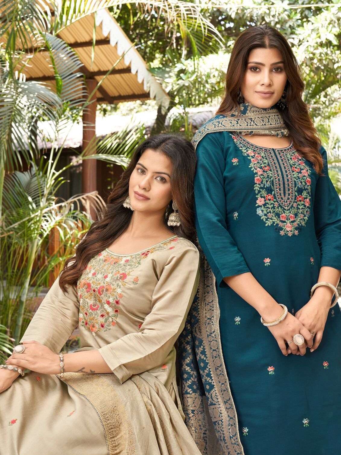ELORA SILK - 2 BY SHARDA TEXTILES IN SUPER PREMIUM SILK WITH EMBROIDERY WORK 