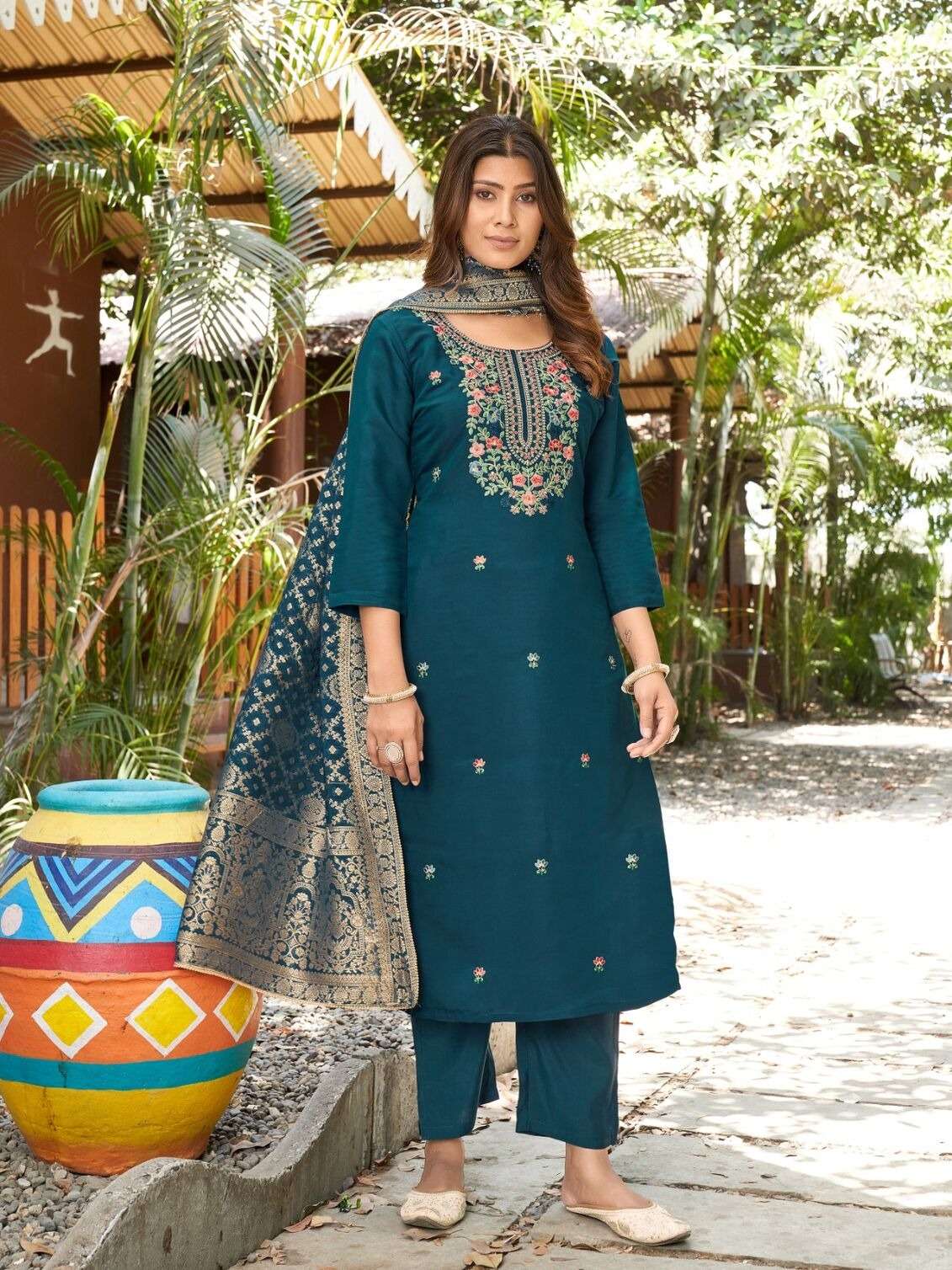 ELORA SILK - 2 BY SHARDA TEXTILES IN SUPER PREMIUM SILK WITH EMBROIDERY WORK 