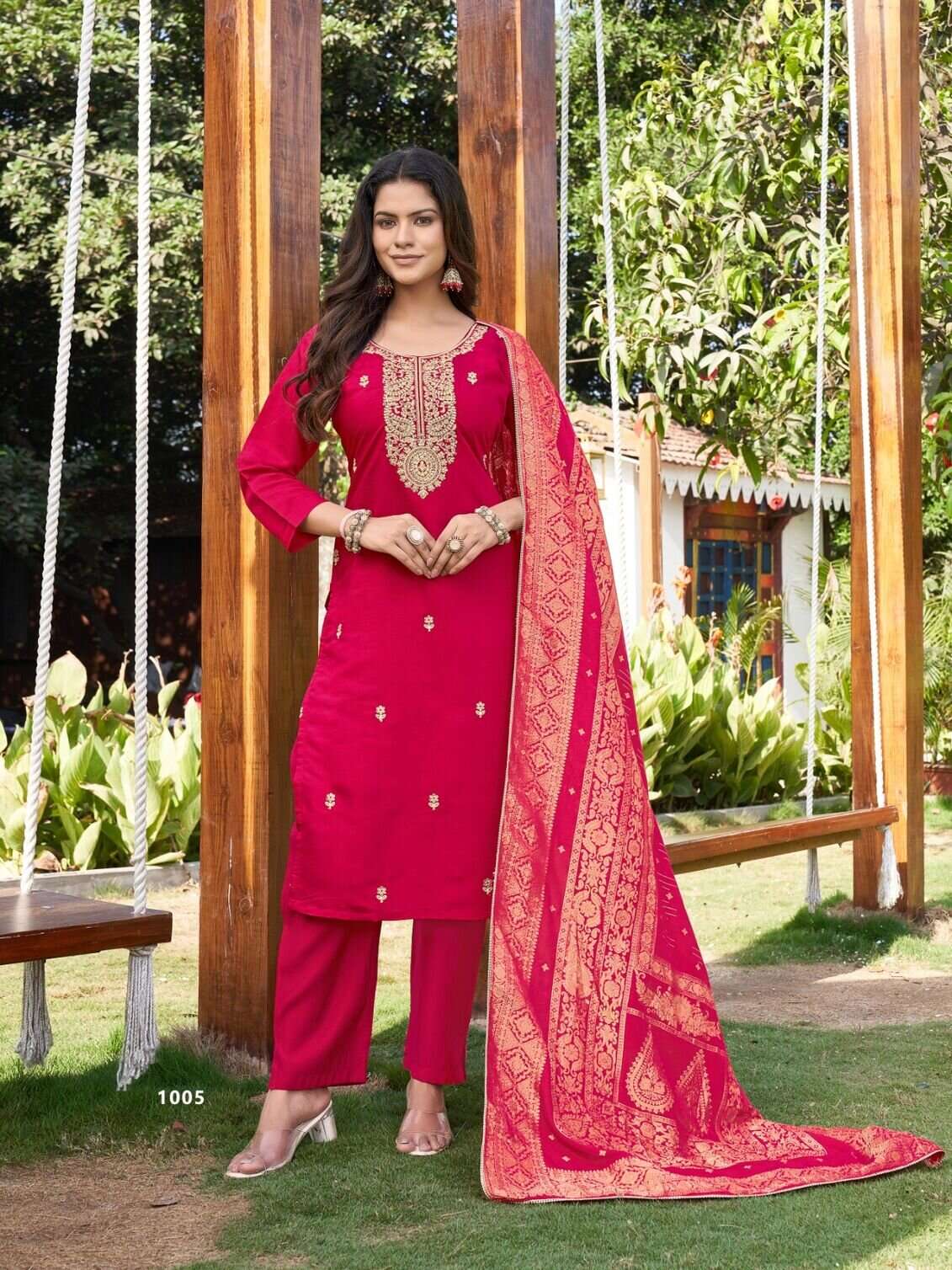 ELORA SILK - 2 BY SHARDA TEXTILES IN SUPER PREMIUM SILK WITH EMBROIDERY WORK 