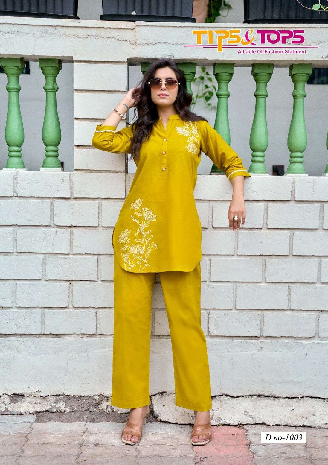 FABULOUS BY TIPS & TOPS IN PREMIUM COTTON EMBROIDERY WORK WITH PANT POCKET 
