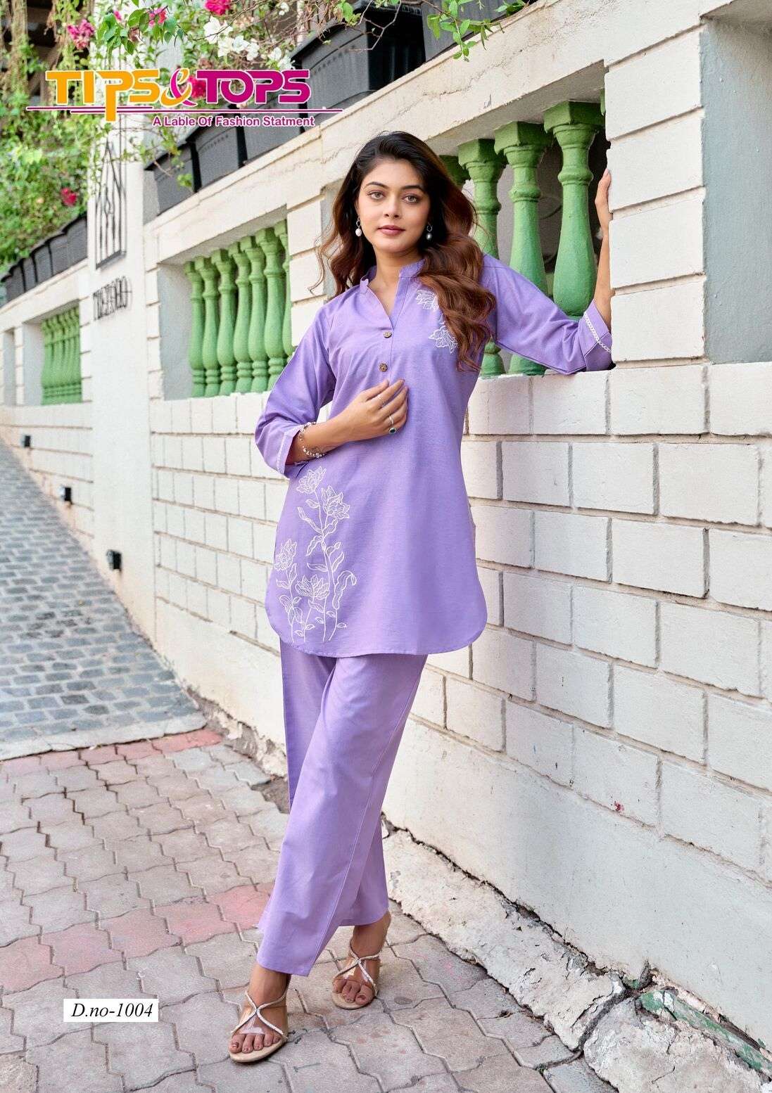 FABULOUS BY TIPS & TOPS IN PREMIUM COTTON EMBROIDERY WORK WITH PANT POCKET 