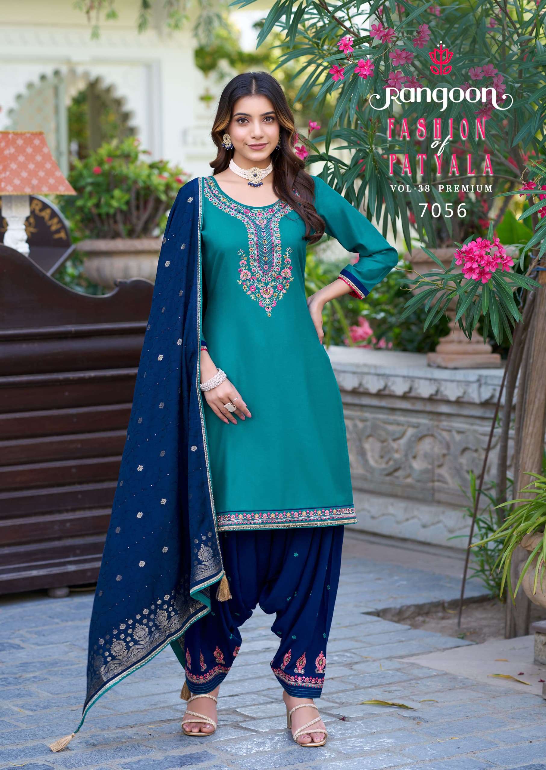 FASHION OF PATIYALA VOL-38 PREMIUM BY RANGOON IN HEAVY RAYON WITH EMBROIDERY WORK