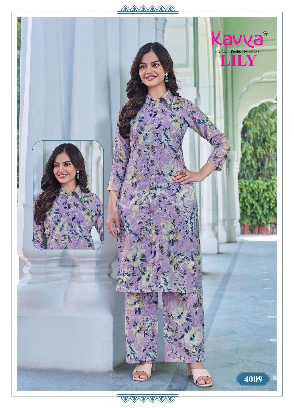 LILY VOL-4 BY KAVYA IN PREMIUM QUALITY PRINTED CHANDERI WITH FOIL STYLE LONG TOP & BOTTOM 