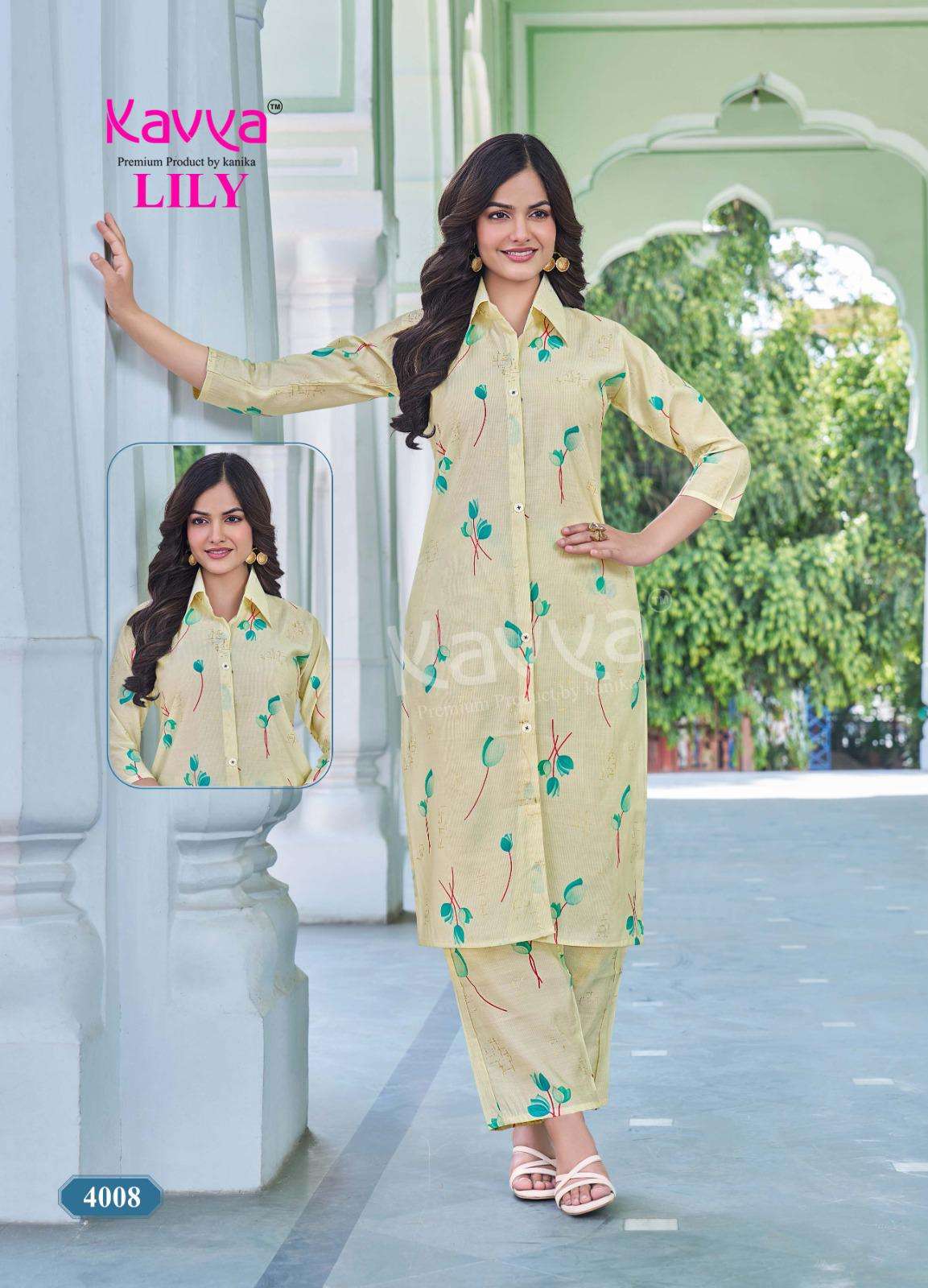 LILY VOL-4 BY KAVYA IN PREMIUM QUALITY PRINTED CHANDERI WITH FOIL STYLE LONG TOP & BOTTOM 