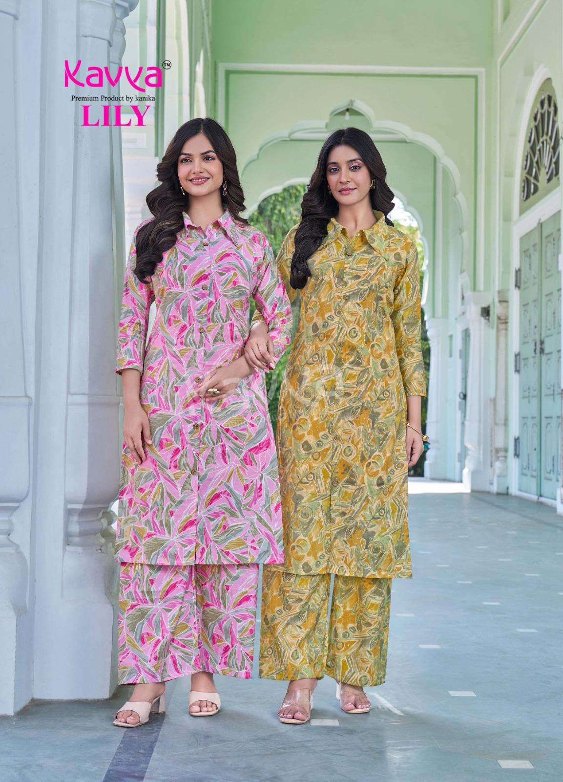 LILY VOL-4 BY KAVYA IN PREMIUM QUALITY PRINTED CHANDERI WITH FOIL STYLE LONG TOP & BOTTOM 