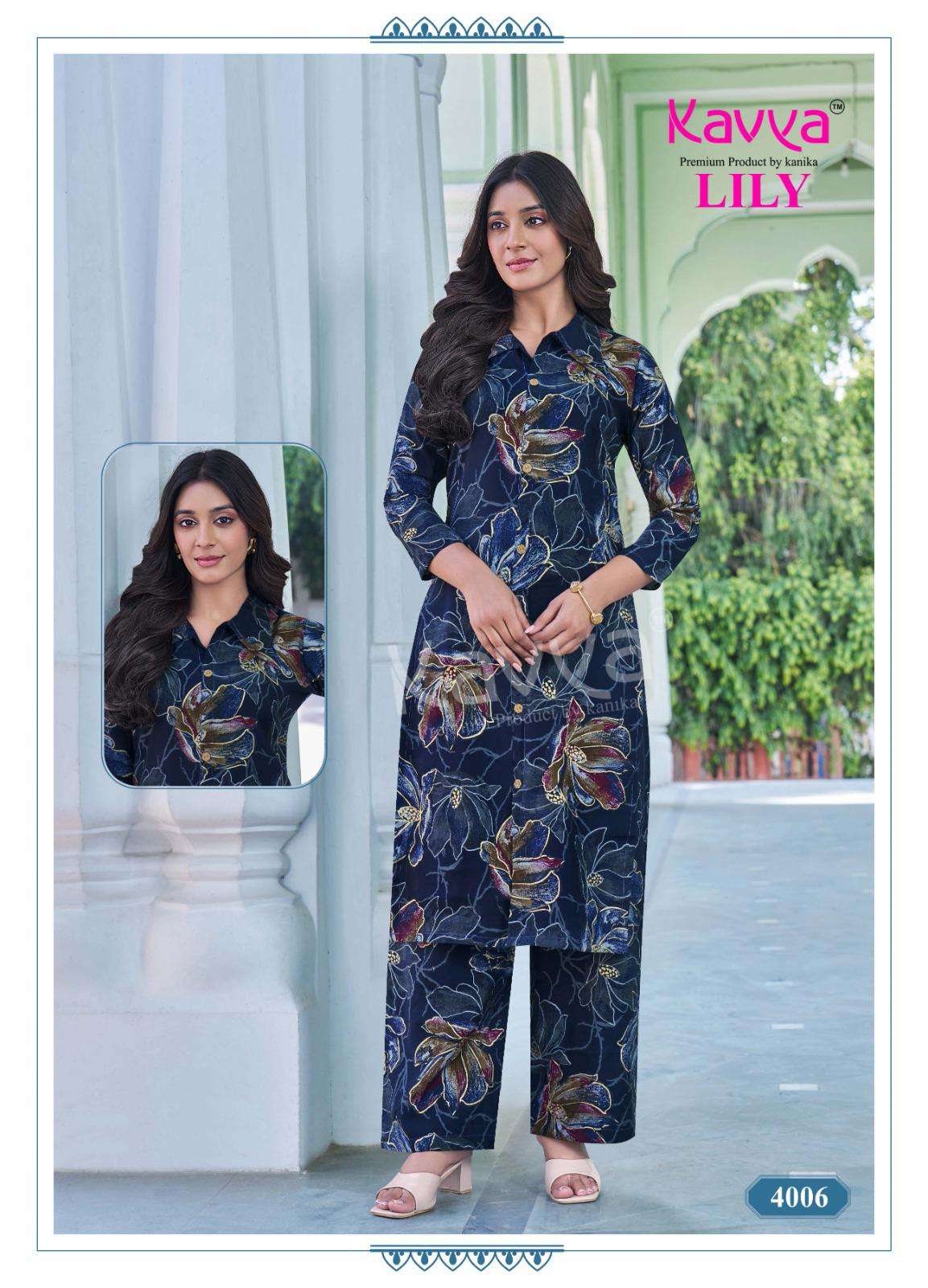 LILY VOL-4 BY KAVYA IN PREMIUM QUALITY PRINTED CHANDERI WITH FOIL STYLE LONG TOP & BOTTOM 