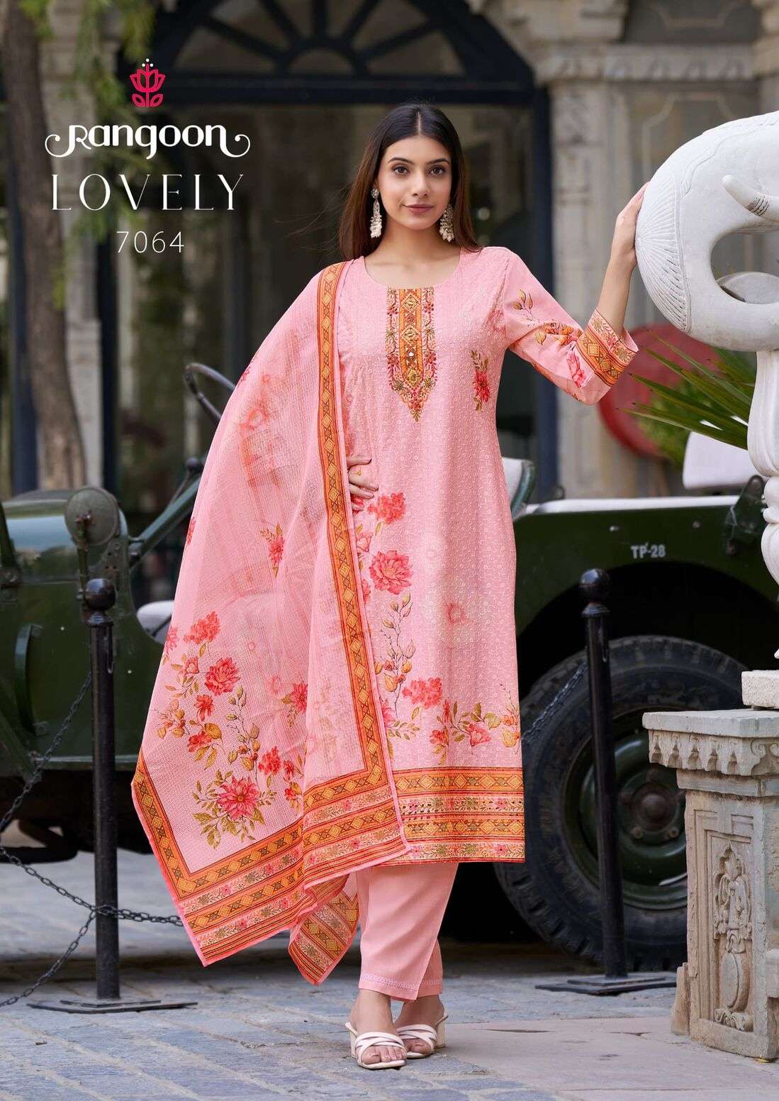 LOVELY BY RANGOON IN PURE COTTON CHIEFLY WITH DIGITAL PRINT & KHATRI HANDWORK 