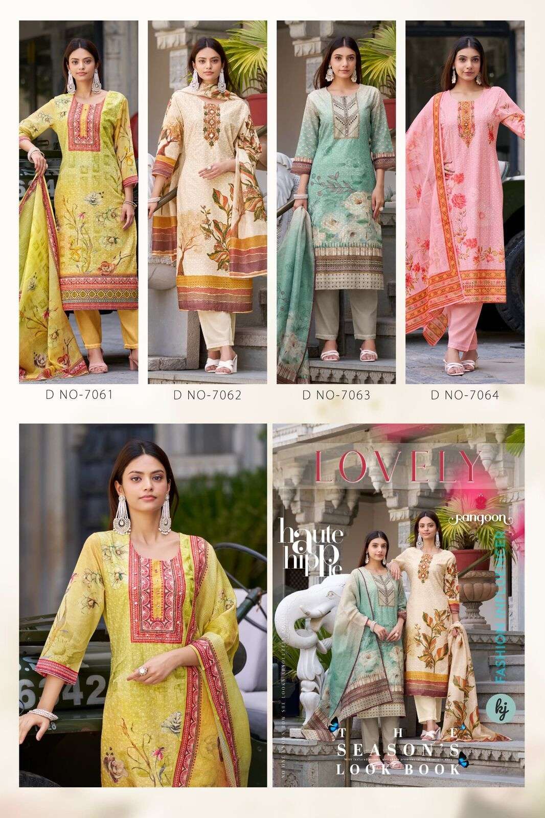 LOVELY BY RANGOON IN PURE COTTON CHIEFLY WITH DIGITAL PRINT & KHATRI HANDWORK 