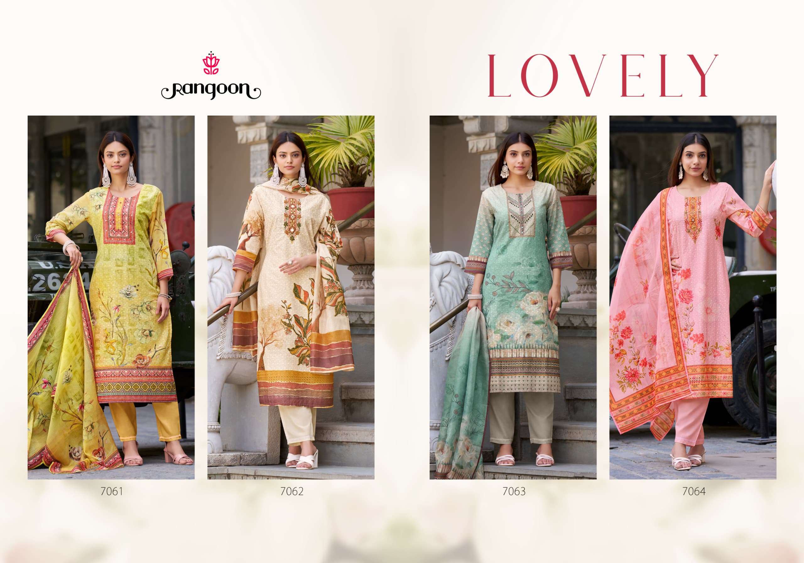 LOVELY BY RANGOON IN PURE COTTON CHIEFLY WITH DIGITAL PRINT & KHATRI HANDWORK 