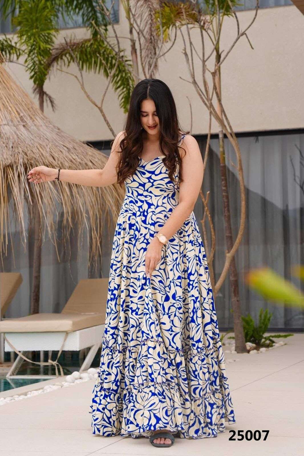 LUCAYA VOL-25 BY TEXOFAB IN HEAVY RAYON WITH DIGITAL PRINTED GOWN AND HALF INNER