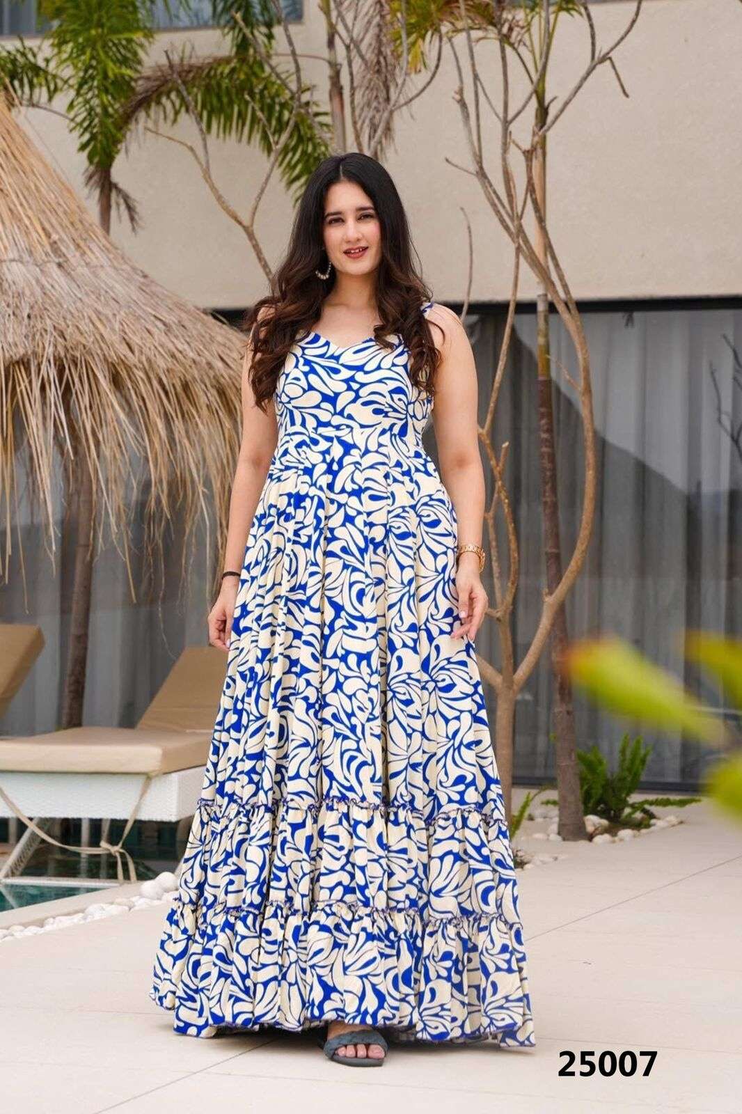 LUCAYA VOL-25 BY TEXOFAB IN HEAVY RAYON WITH DIGITAL PRINTED GOWN AND HALF INNER