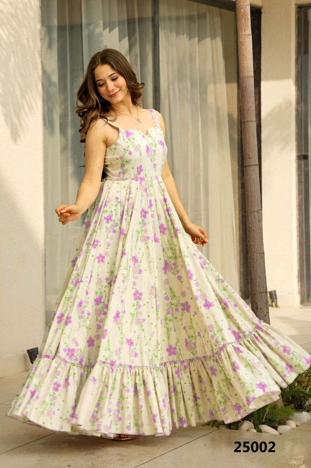 LUCAYA VOL-25 BY TEXOFAB IN HEAVY RAYON WITH DIGITAL PRINTED GOWN AND HALF INNER