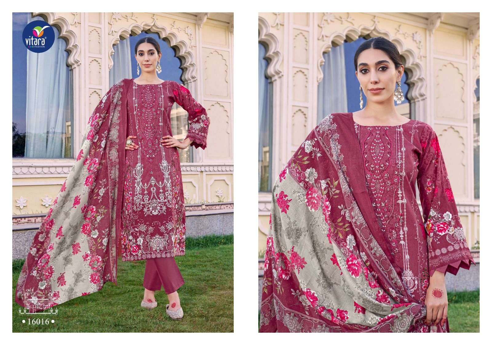 NAIRA NX BY VITARA FASHION IN PURE COTTON PRINTS FABRIC WITH EMBROIDERY COMBO SET