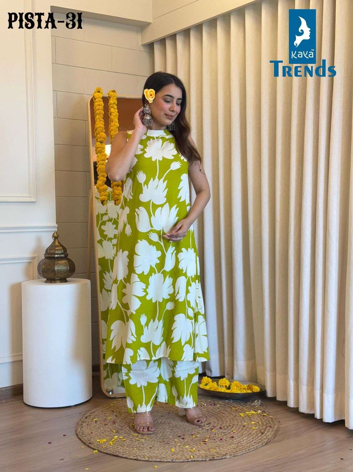 PISTA 30 TO 37 BY KAYA IN RAYON PRINT AND PRINT PLLAZO CO-ORD SET FOR SUMMER 