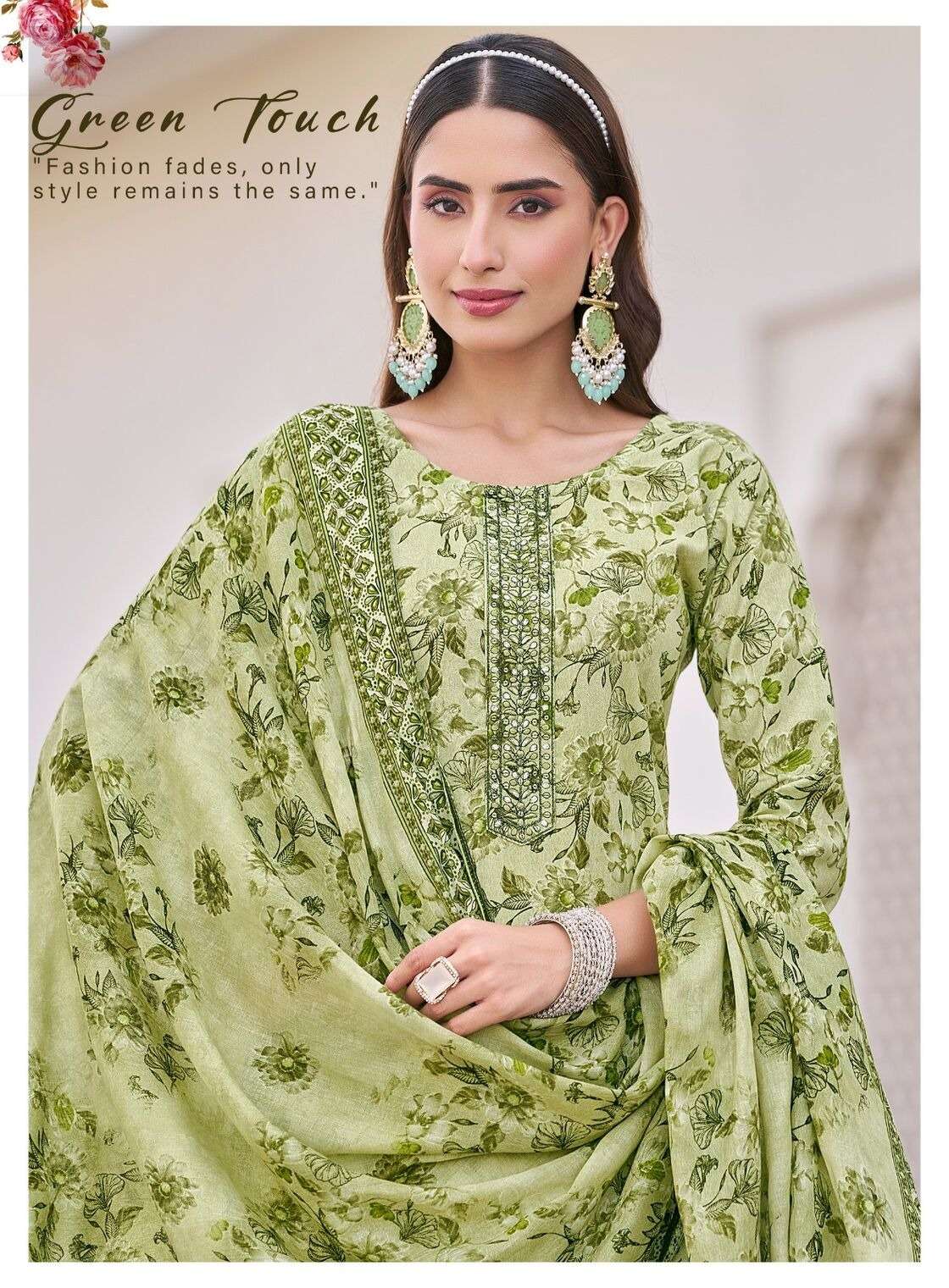 POSHAK VOL-1 BY RADHIKA LIFE STYLE IN PURE COTTON WITH EMBROIDERY WORK KURTI PANT 