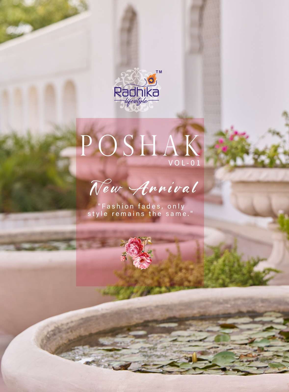 POSHAK VOL-1 BY RADHIKA LIFE STYLE IN PURE COTTON WITH EMBROIDERY WORK KURTI PANT 