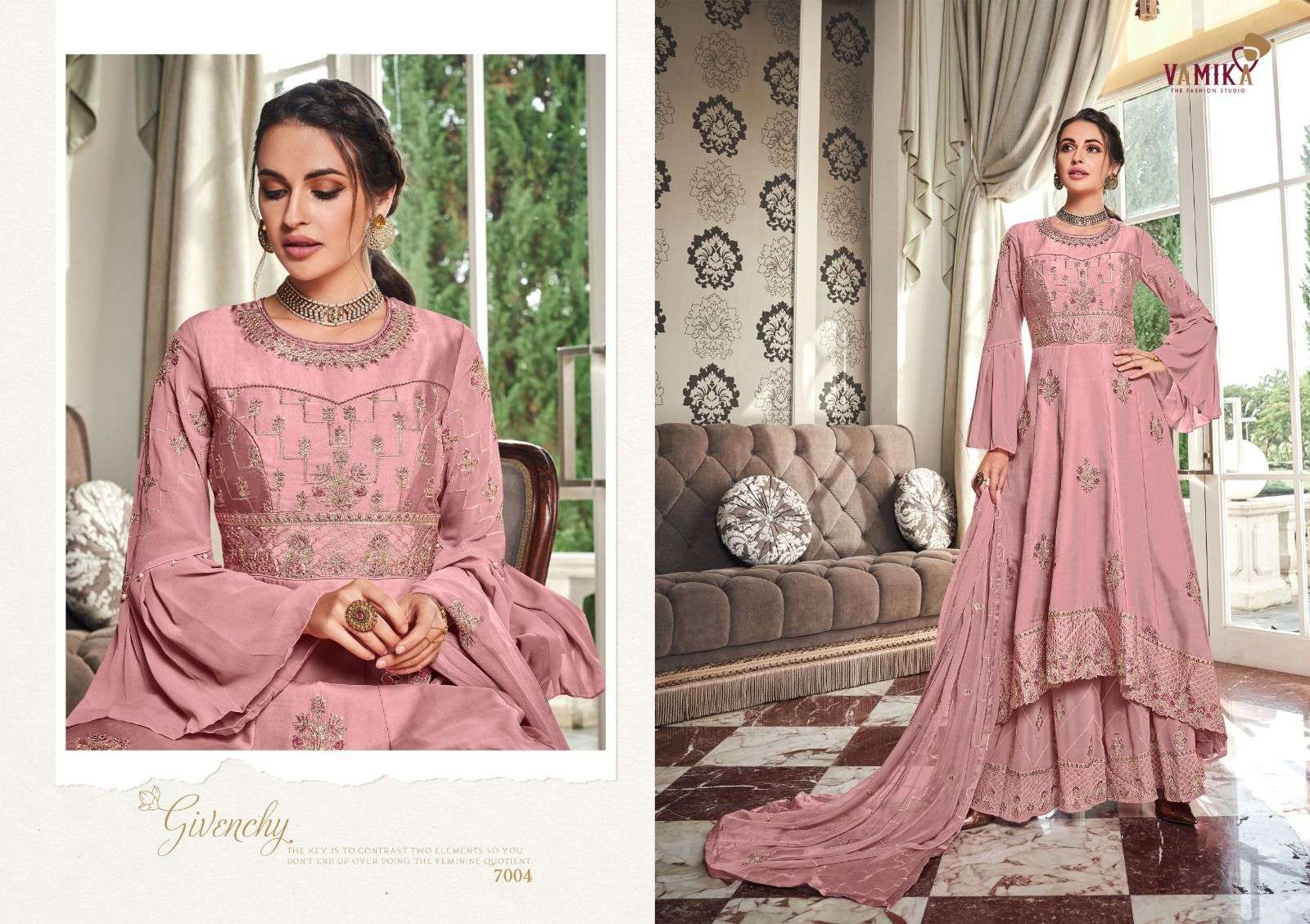 RIYAAZ NX BY VAMIKA IN HEAVY FOX GEORGETTE WITH HEAVY EMBROIDERY WORK 