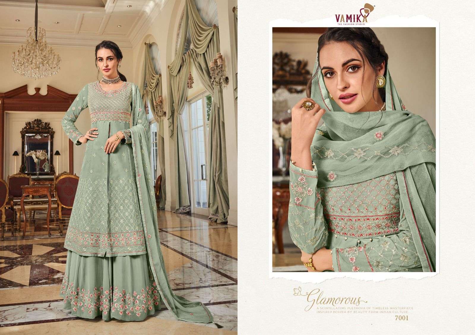 RIYAAZ NX BY VAMIKA IN HEAVY FOX GEORGETTE WITH HEAVY EMBROIDERY WORK 