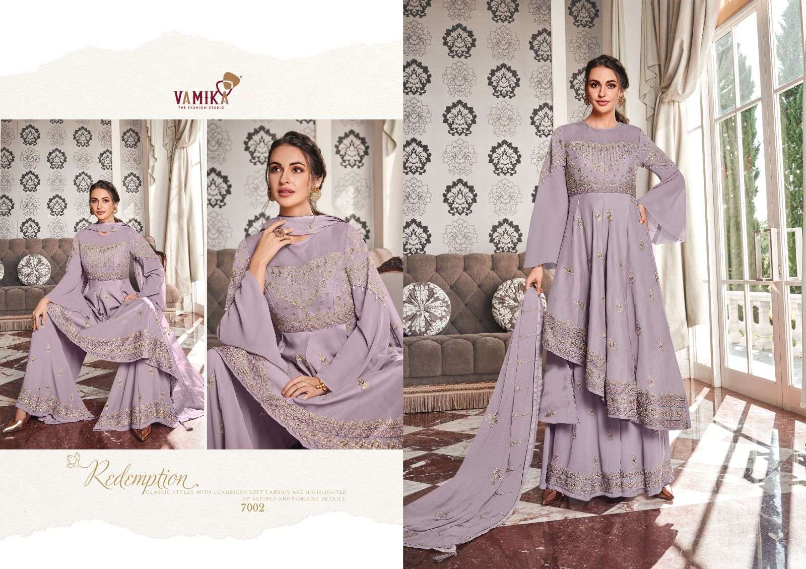 RIYAAZ NX BY VAMIKA IN HEAVY FOX GEORGETTE WITH HEAVY EMBROIDERY WORK 