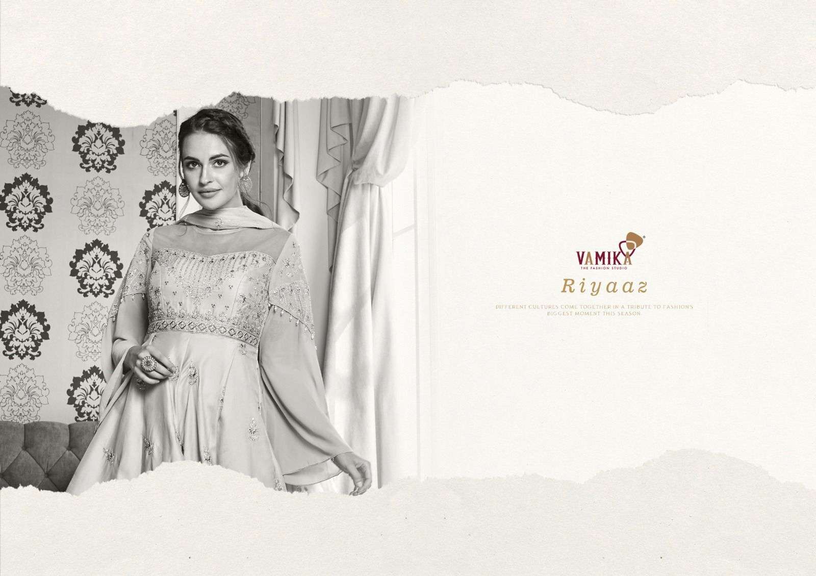 RIYAAZ NX BY VAMIKA IN HEAVY FOX GEORGETTE WITH HEAVY EMBROIDERY WORK 