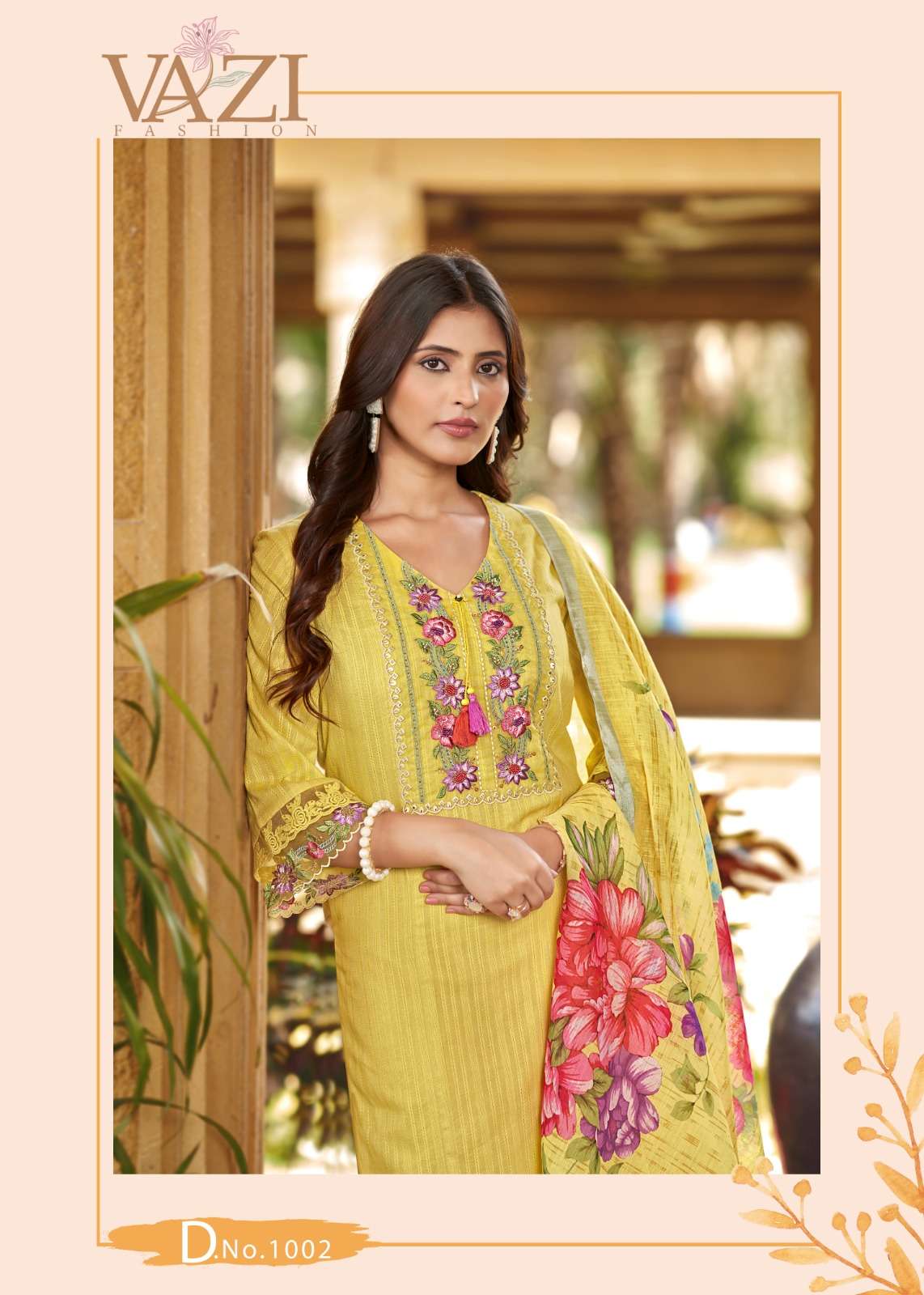 SEHNAI BY VAZI FASHION IN PURE COTTON WITH DESGINER FANCY THERD WORK AND DUPATTA