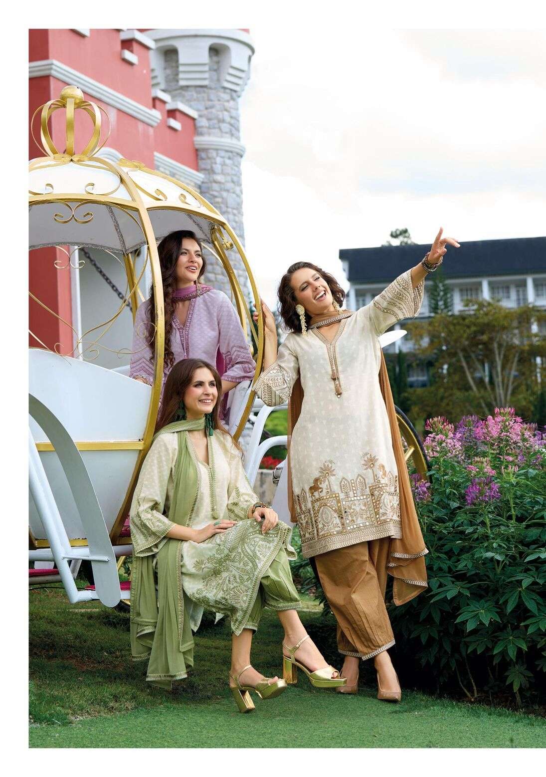 SEHRA BY KAILEE FASHION IN PURE COTTON WEAVING DOBY WITH FANCY HANDWORK