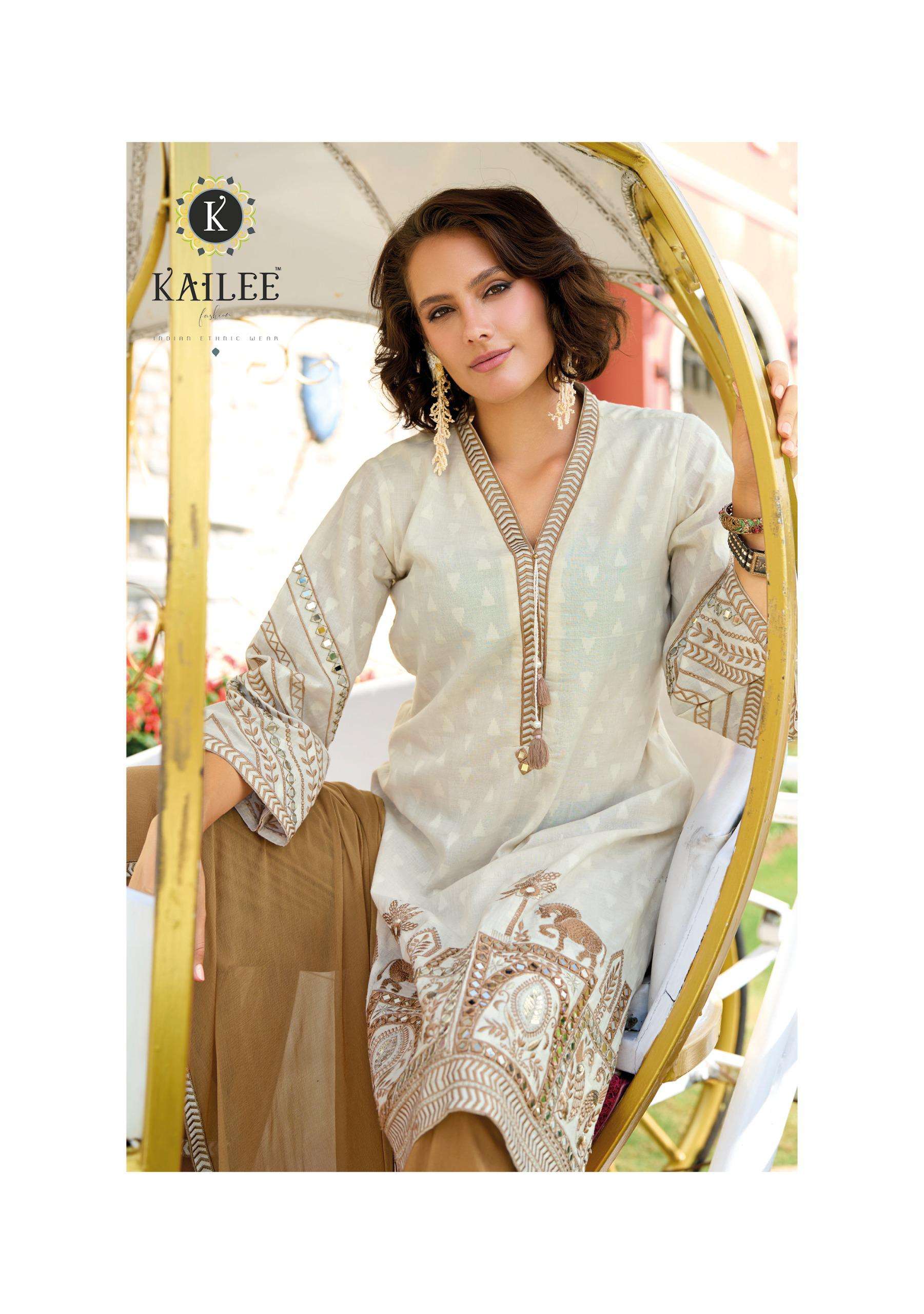 SEHRA BY KAILEE FASHION IN PURE COTTON WEAVING DOBY WITH FANCY HANDWORK
