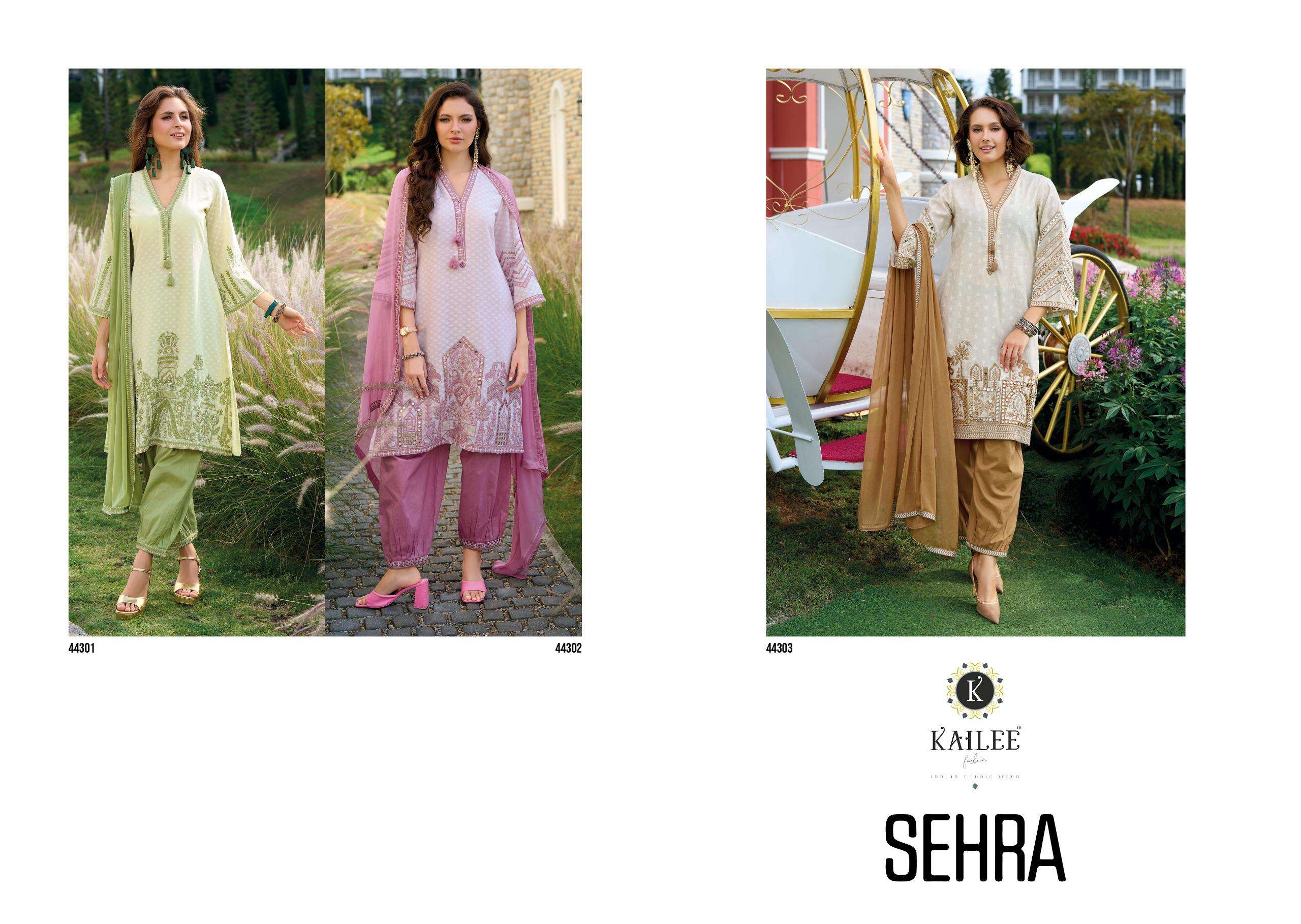 SEHRA BY KAILEE FASHION IN PURE COTTON WEAVING DOBY WITH FANCY HANDWORK