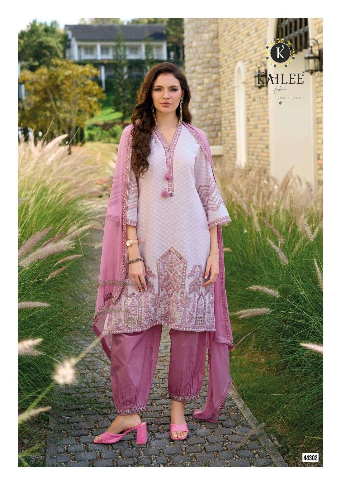 SEHRA BY KAILEE FASHION IN PURE COTTON WEAVING DOBY WITH FANCY HANDWORK