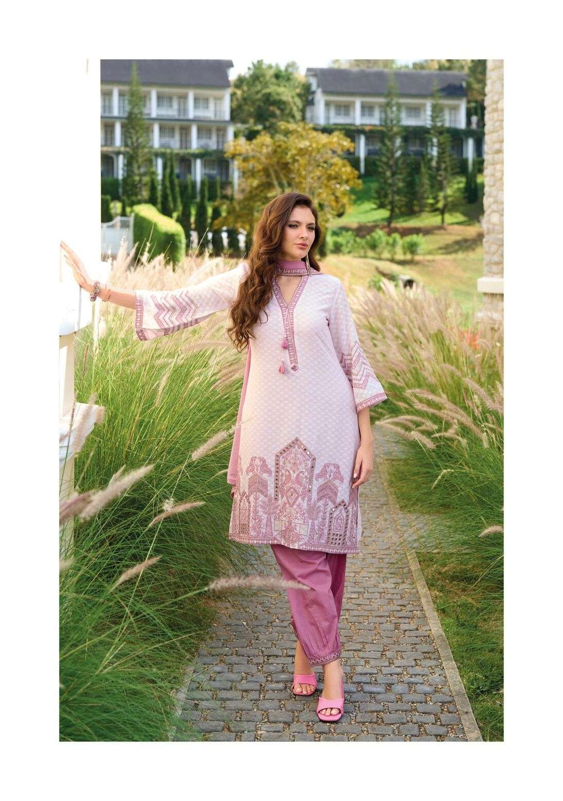SEHRA BY KAILEE FASHION IN PURE COTTON WEAVING DOBY WITH FANCY HANDWORK