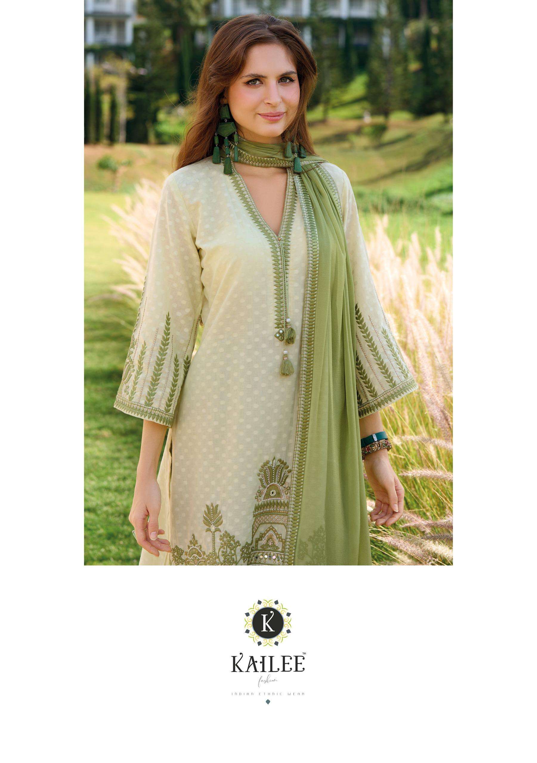 SEHRA BY KAILEE FASHION IN PURE COTTON WEAVING DOBY WITH FANCY HANDWORK