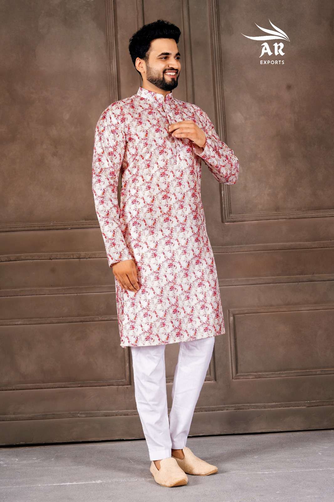 SHREEMAAN VOLUME-1 BY A R EXPORTS IN EXCLUSIVE MENS WEAR KURTA WITH PYJAMA COLLECTION 