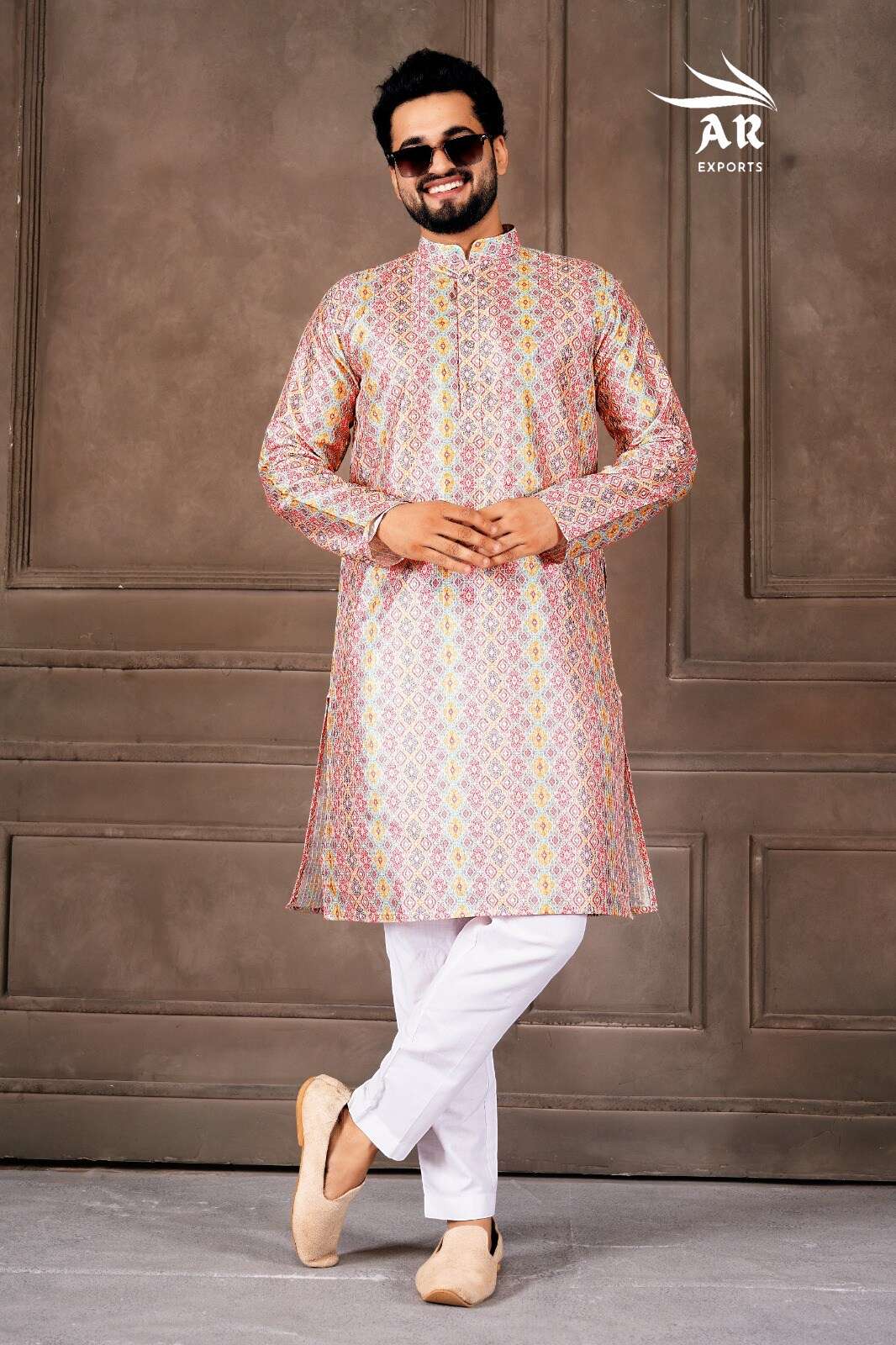 SHREEMAAN VOLUME-1 BY A R EXPORTS IN EXCLUSIVE MENS WEAR KURTA WITH PYJAMA COLLECTION 