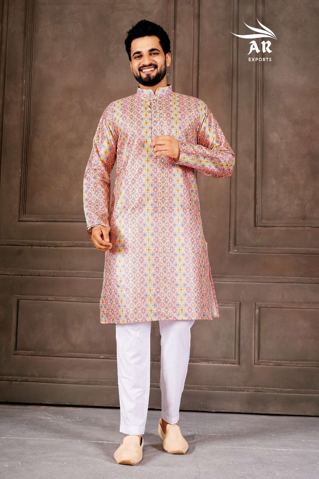 SHREEMAAN VOLUME-1 BY A R EXPORTS IN EXCLUSIVE MENS WEAR KURTA WITH PYJAMA COLLECTION 