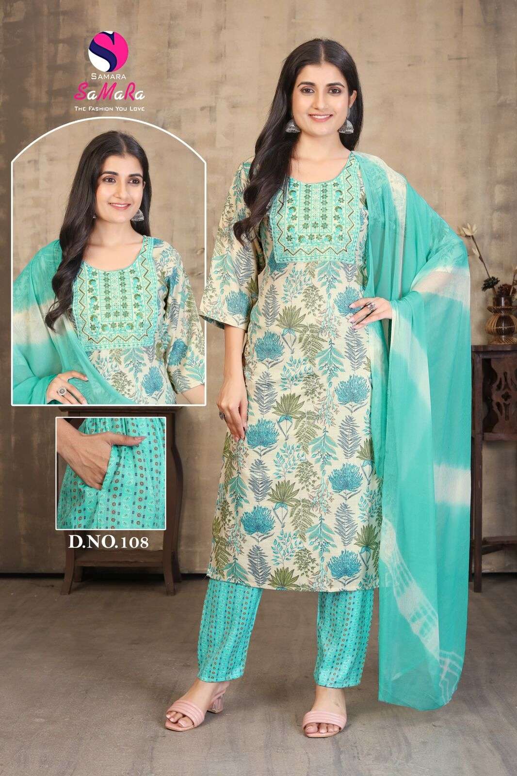 SUFFY GOLD VOL-1 BY SAMARA IN CAPSULE PRINT WITH SIKVANS EMBROIDERY WORK 