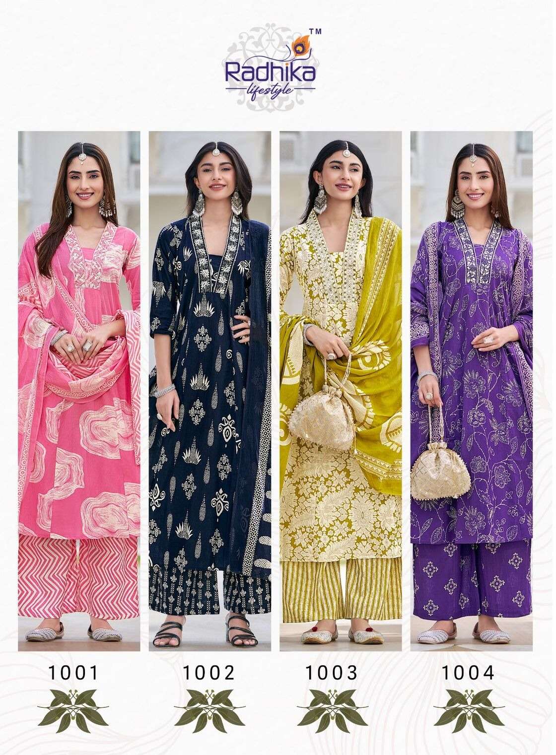 SUMMER GARDEN VOL-1 BY RADHIKA LIFE STYLE IN PURE COTTON WITH EMBROIDERY WORK