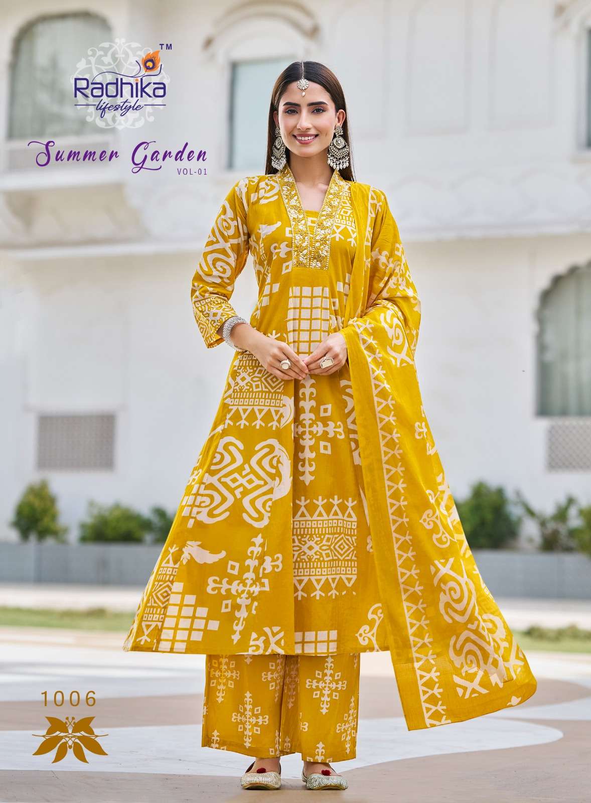 SUMMER GARDEN VOL-1 BY RADHIKA LIFE STYLE IN PURE COTTON WITH EMBROIDERY WORK