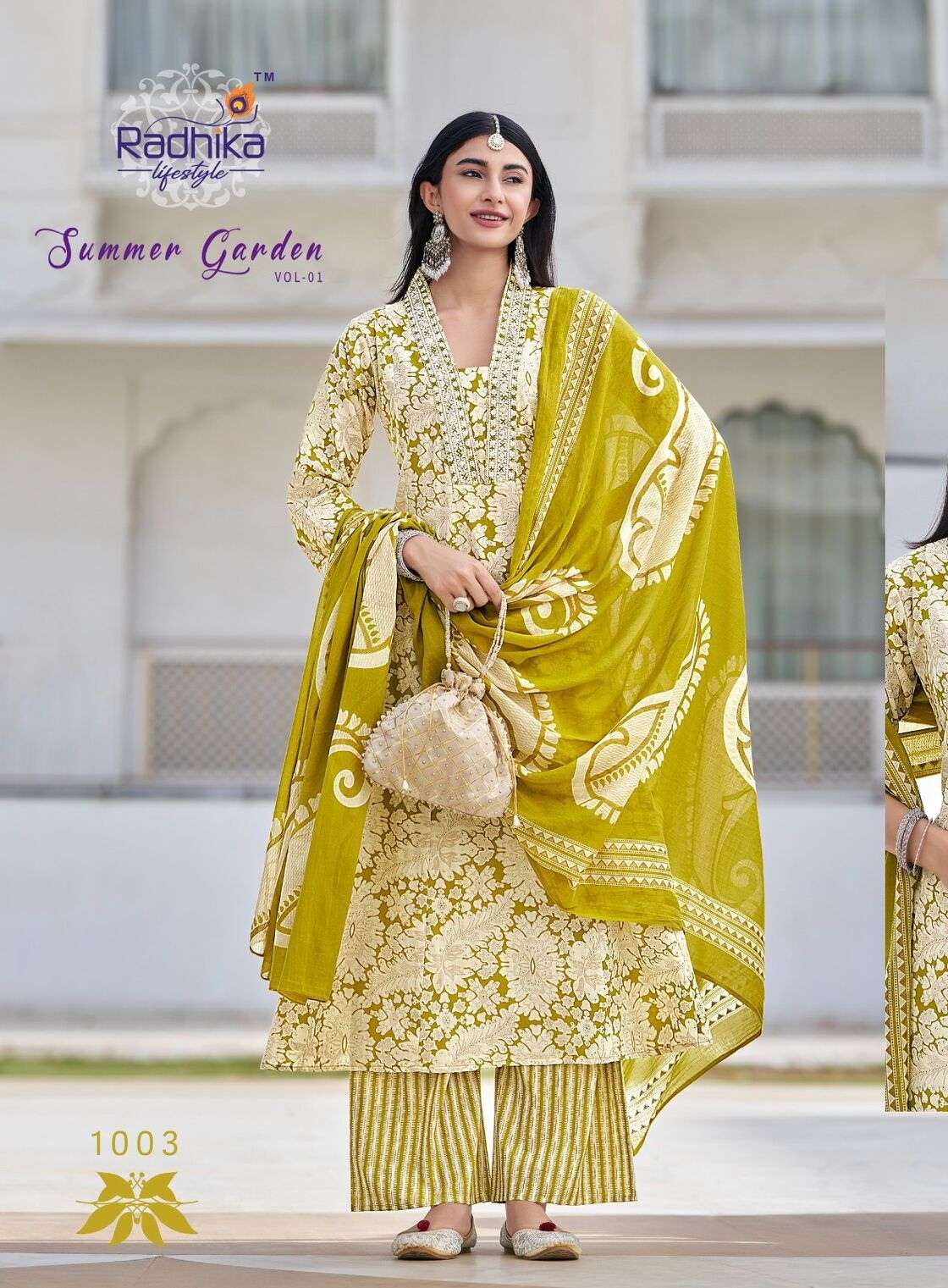 SUMMER GARDEN VOL-1 BY RADHIKA LIFE STYLE IN PURE COTTON WITH EMBROIDERY WORK