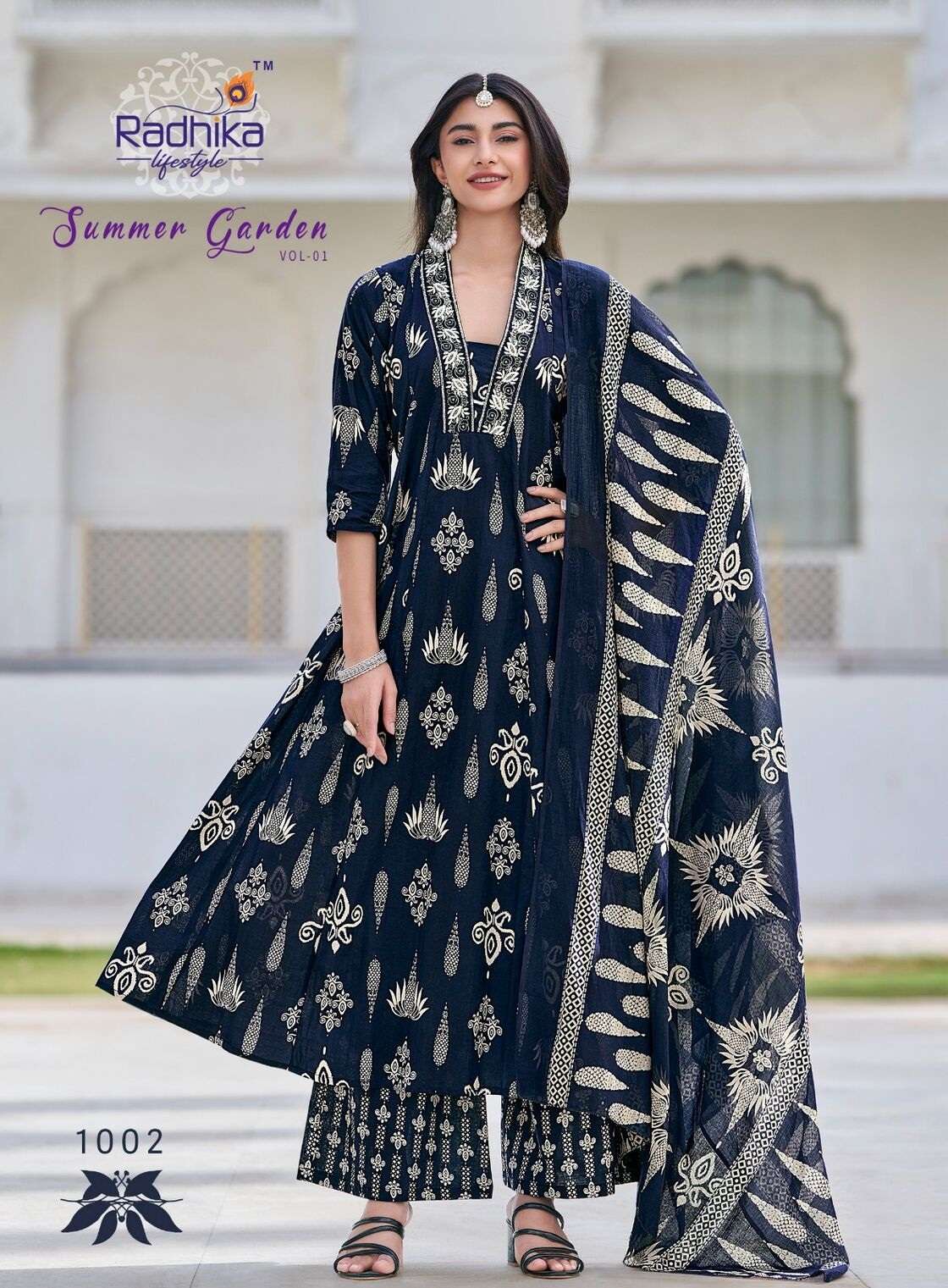 SUMMER GARDEN VOL-1 BY RADHIKA LIFE STYLE IN PURE COTTON WITH EMBROIDERY WORK