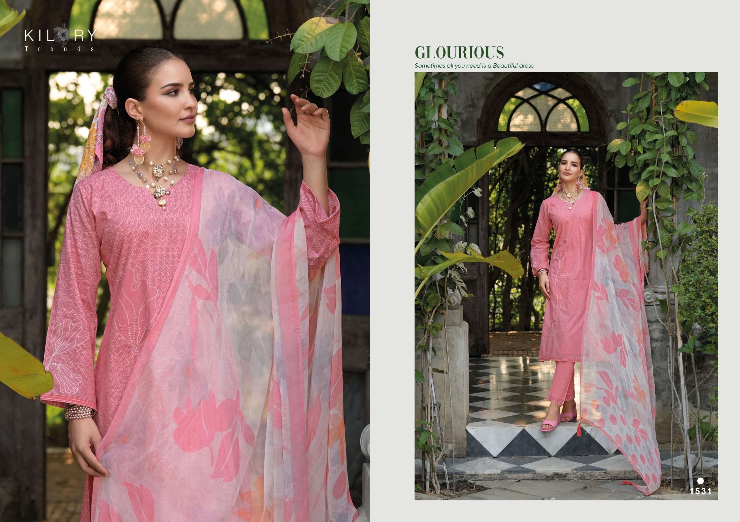 SUMMER MOUS BY KILORY TRENDS IN PURE LWAN COTTON DIGITAL PRINT WITH FANCY HANDWORK