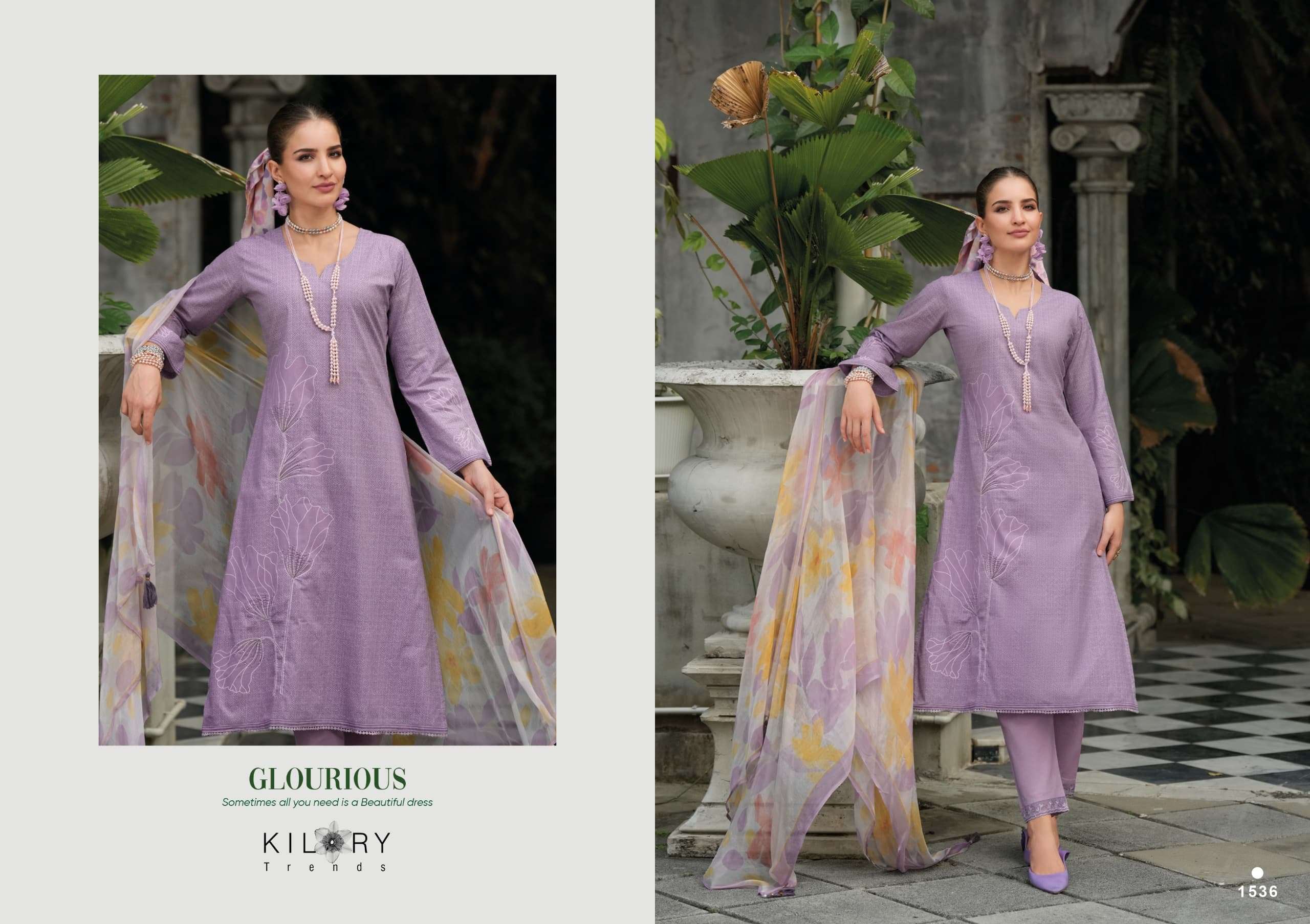 SUMMER MOUS BY KILORY TRENDS IN PURE LWAN COTTON DIGITAL PRINT WITH FANCY HANDWORK