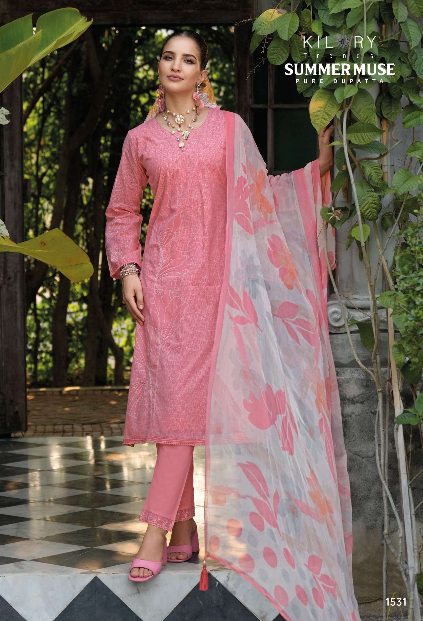SUMMER MOUS BY KILORY TRENDS IN PURE LWAN COTTON DIGITAL PRINT WITH FANCY HANDWORK