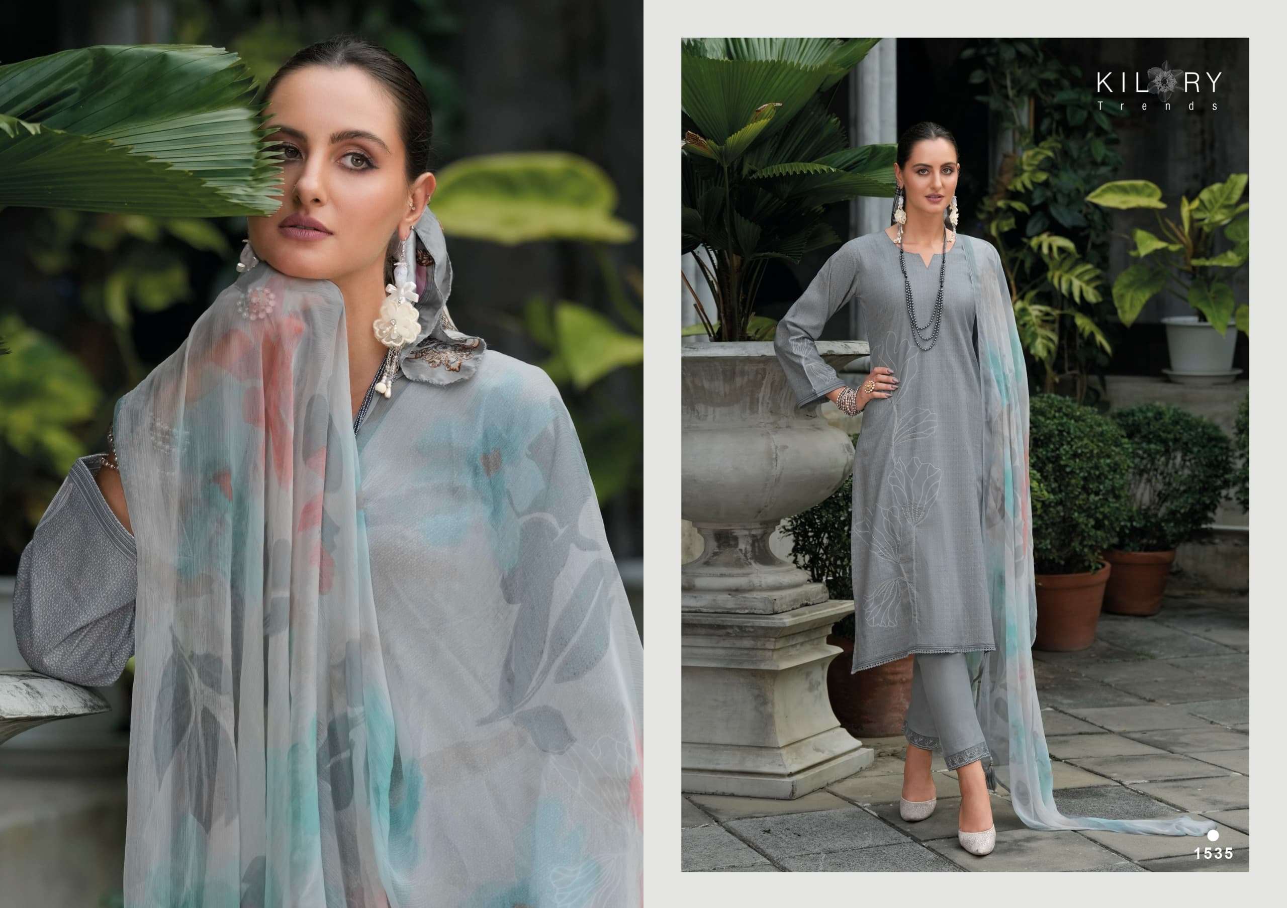 SUMMER MOUS BY KILORY TRENDS IN PURE LWAN COTTON DIGITAL PRINT WITH FANCY HANDWORK
