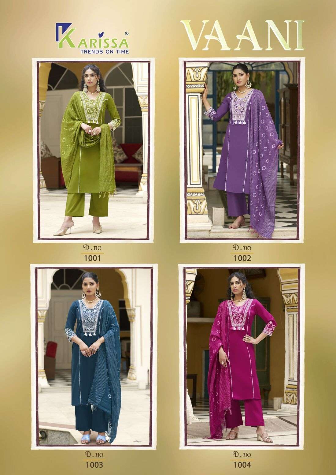 VAANI BY KARISSA IN PREMIUM HEAVY LINEN WITH HANDWORK TOP BOTTOM WITH DUPATTA