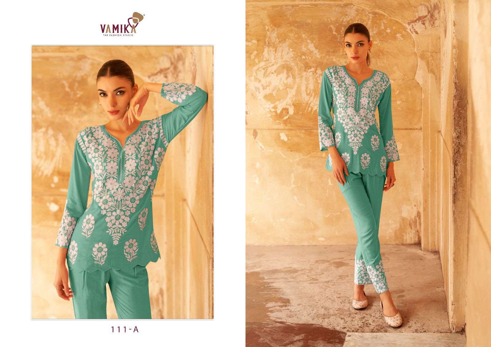 VERONICA VOL-2 BY VAMIKA IN HEAVY RAYON WITH SEQUINS WORK WITH SUPER HIT CO-ORD SET