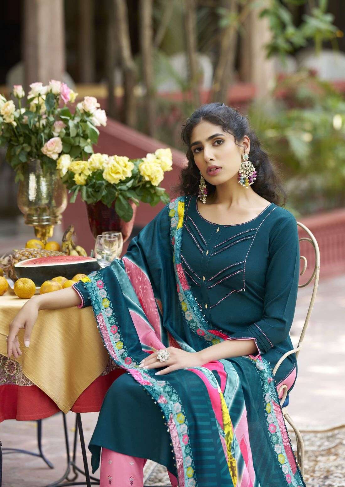 VIDISHA VOL-9 BY KARISSA IN PREMIUM LIVE RAYON WITH 3 PCS CONCEPT WITH HAND WORK