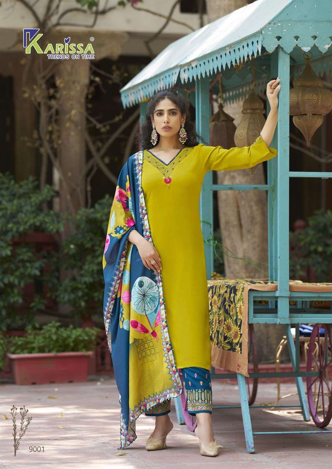 VIDISHA VOL-9 BY KARISSA IN PREMIUM LIVE RAYON WITH 3 PCS CONCEPT WITH HAND WORK
