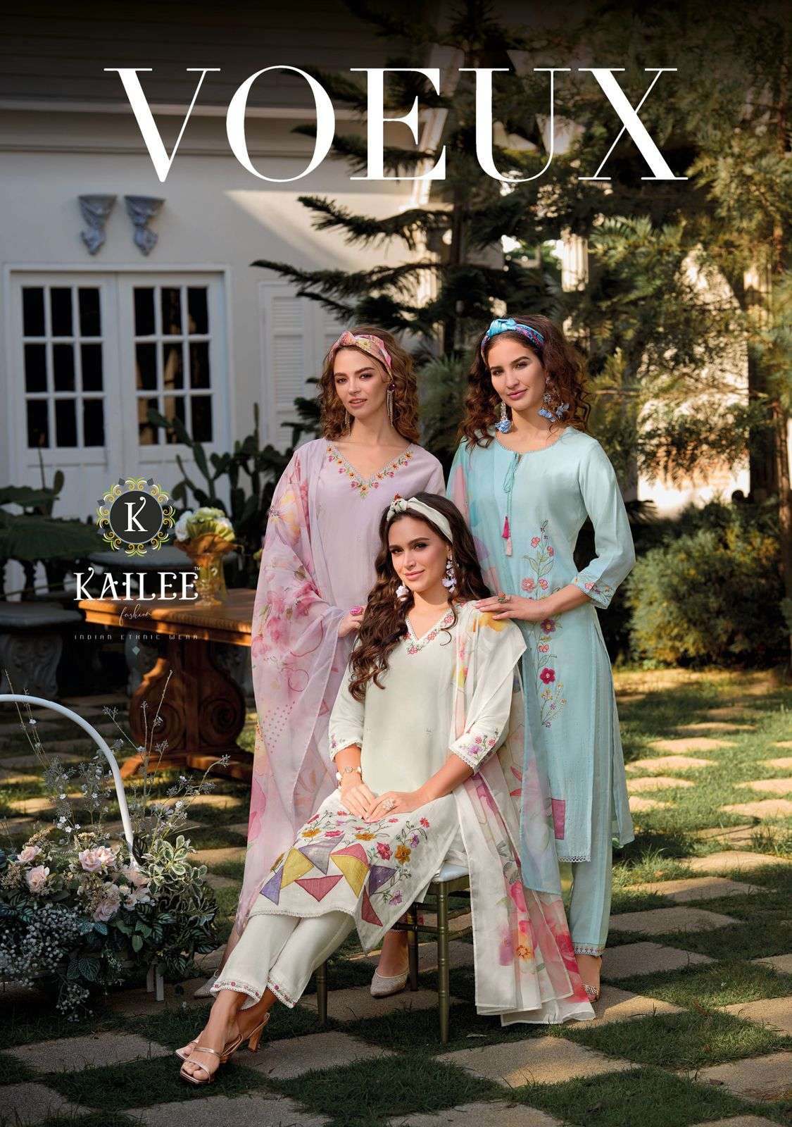 VOEUX BY KAILEE FASHION IN PURE VISCOSE FULLY INNER COTTON WITH HAND WORK 